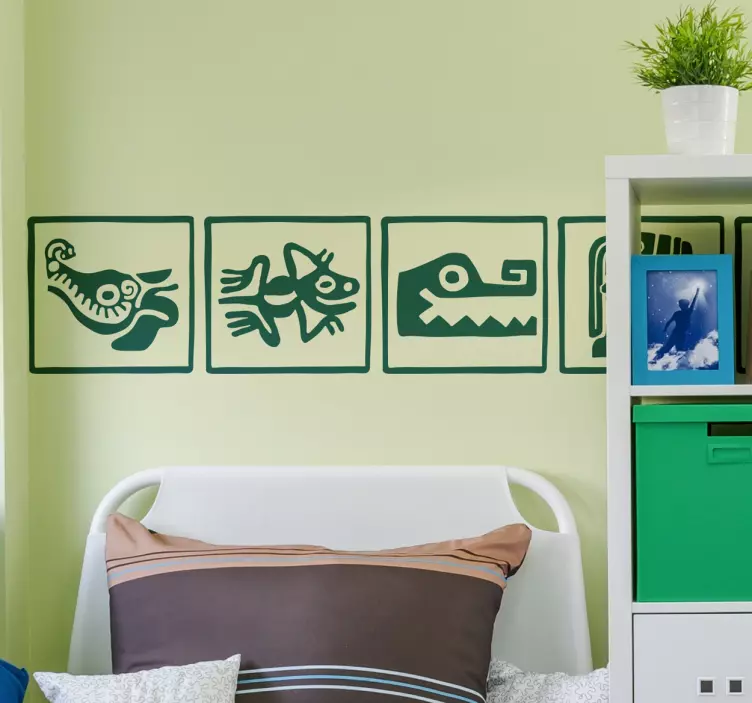Mayan tribe child wall art sticker - TenStickers