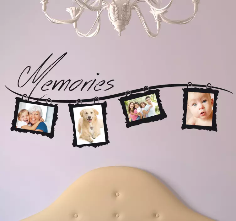 Memories Photo Frame Wall Sticker - TenStickers