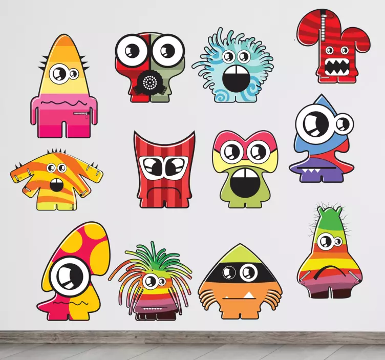 Monsters Wall Stickers - TenStickers