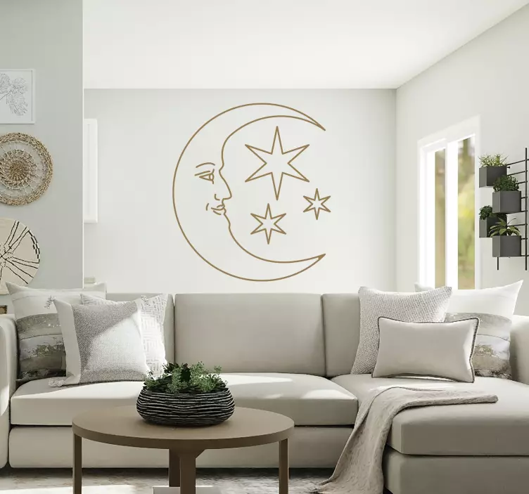 Moon Wall Sticker - TenStickers