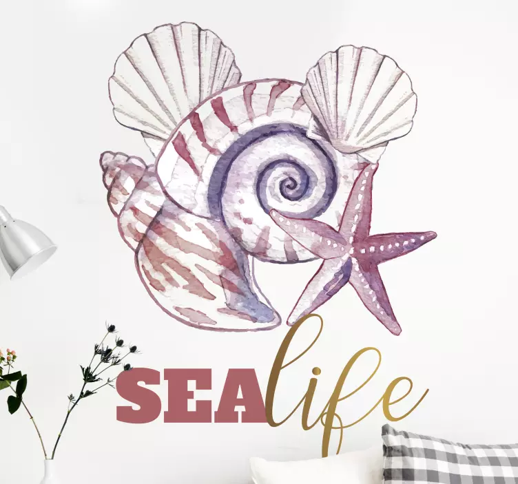Nature wall sticker marine life - TenStickers