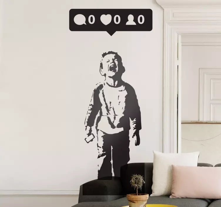 Nobody Likes Me Banksy Wall Decal - TenStickers