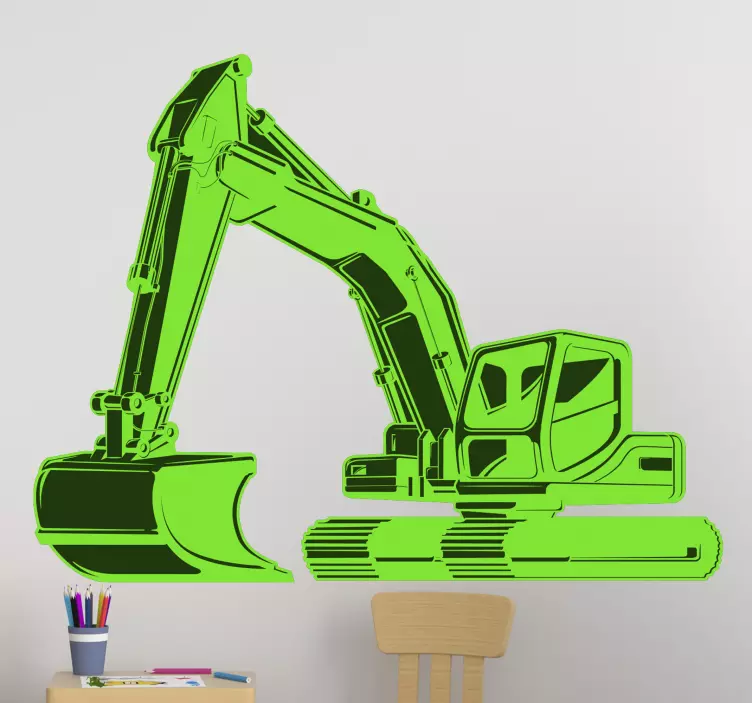 Object sticker heavy machinery design - TenStickers