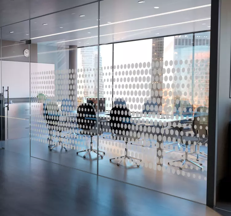 Office supplies circle sticker - TenStickers