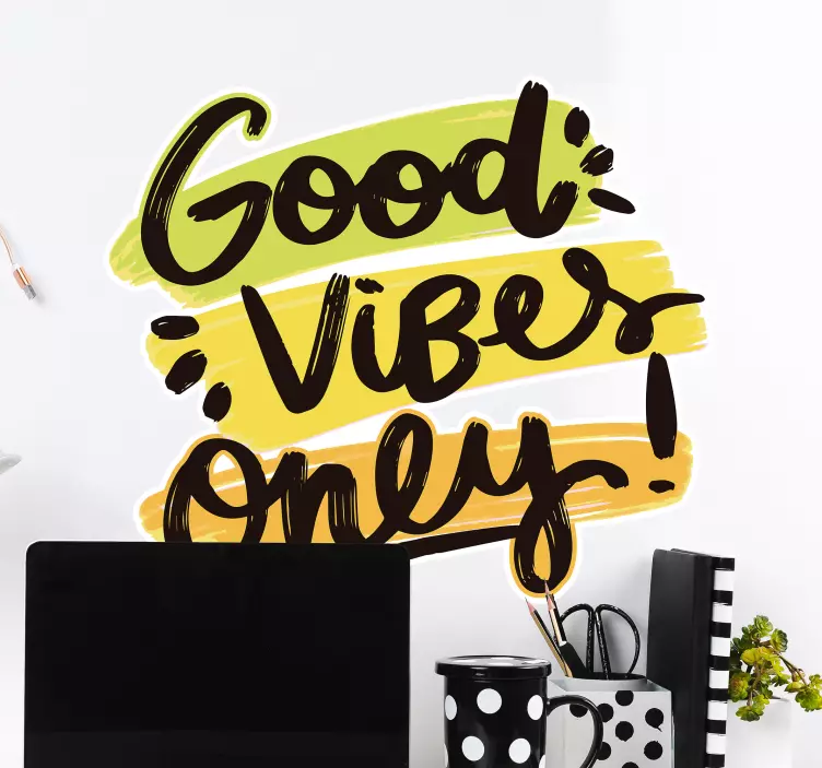 Only Positive Vibes wall stickers quotes - TenStickers