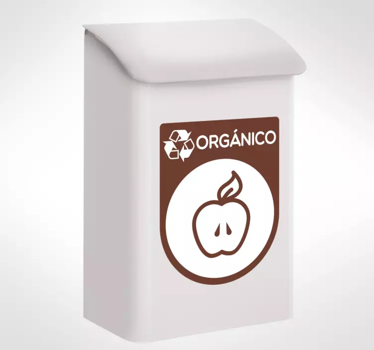 Organic recycling  emoji sticker - TenStickers