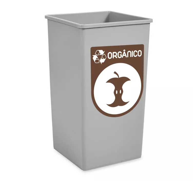 organic recycling vinyl sign - TenStickers