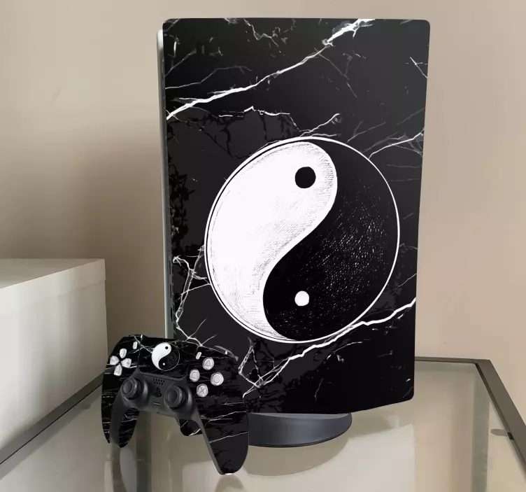 Original Yin Yang balance PS5 stickers - TenStickers