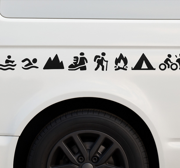 Outdoor adventure collection car sticker - TenStickers