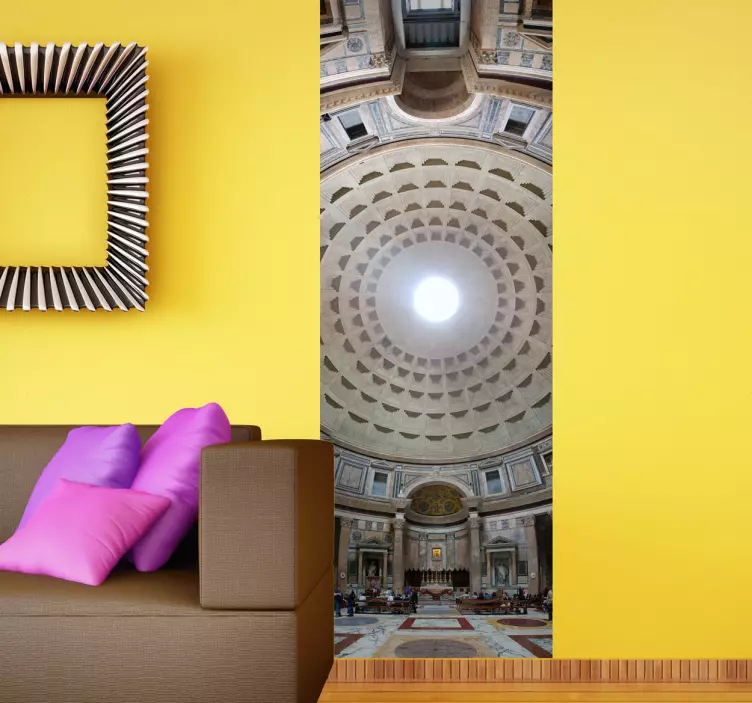 Panoramic Pantheon Wall Art Sticker - TenStickers