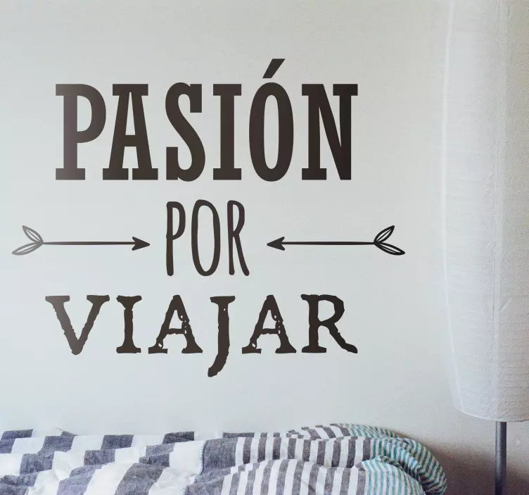 passion for traveling wall sticker - TenStickers