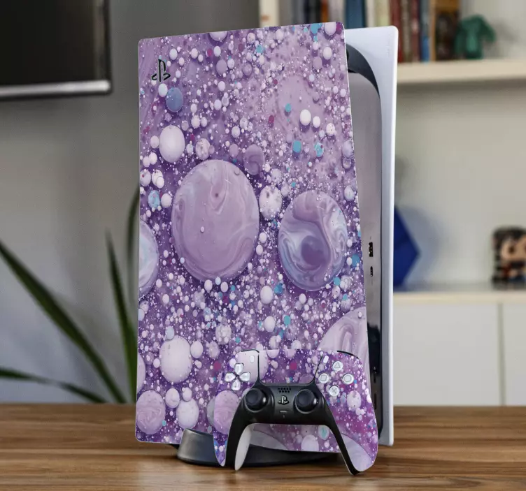 Pastel splash colours PS5 skin sticker - TenStickers
