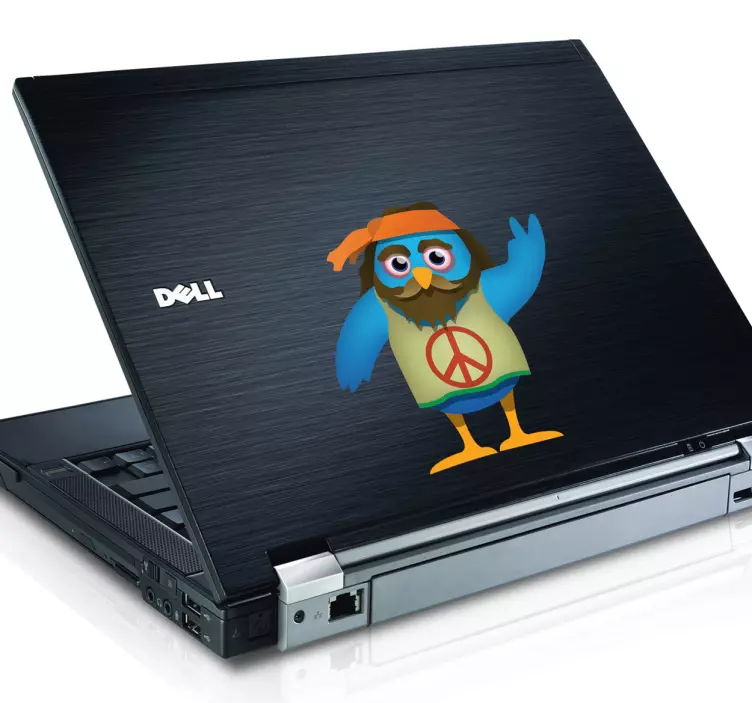 Peace Tweet Laptop Sticker - TenStickers