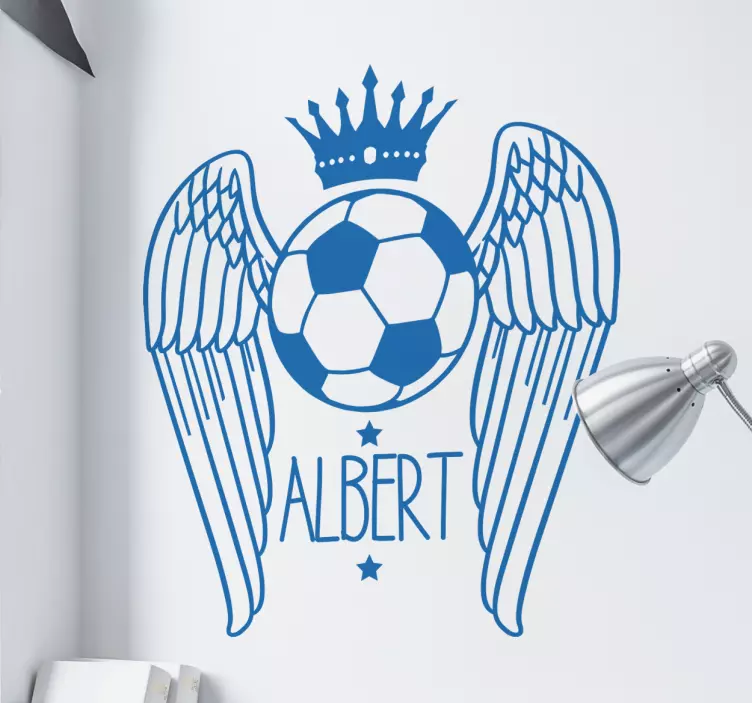 Personalisable Football Wall sticker - TenStickers