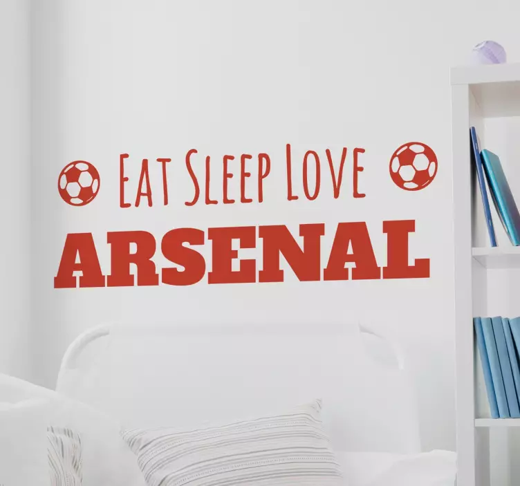 Personalised Football Team Sticker - TenStickers