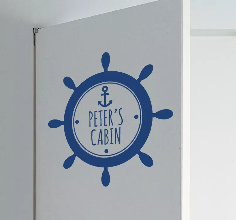 Personalised Sailor´s Cabin Sticker - TenStickers