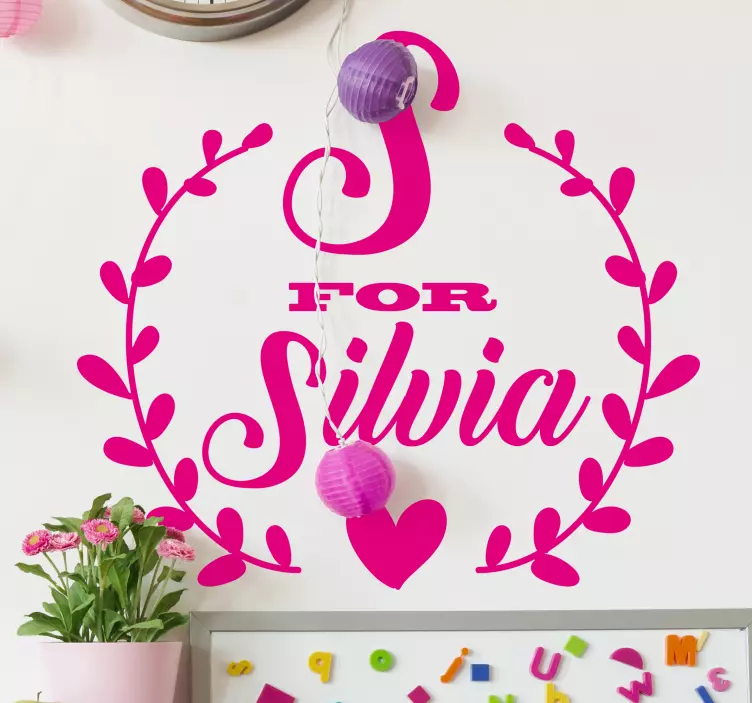 Personalized Name Design wall stickers quotes - TenStickers