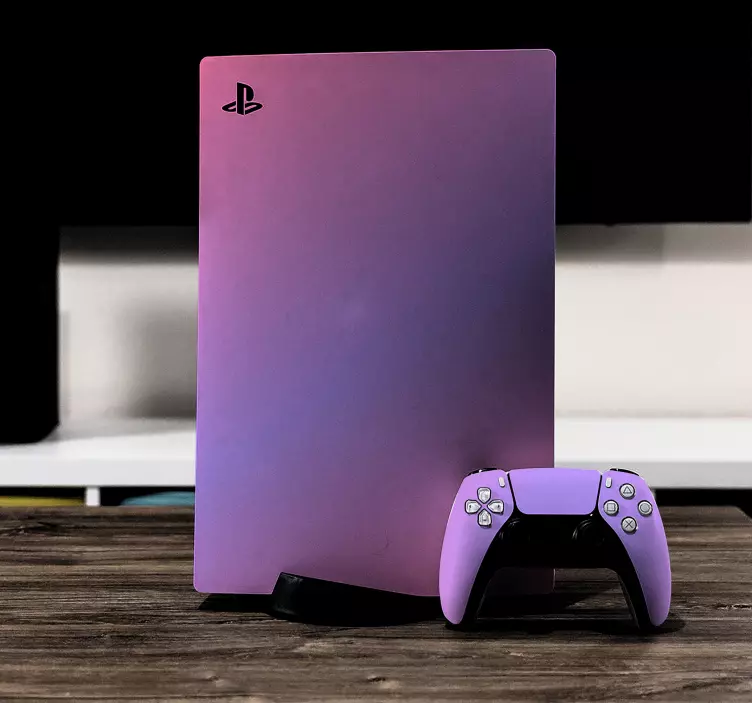 Pink gradient  PS5 skin decal - TenStickers