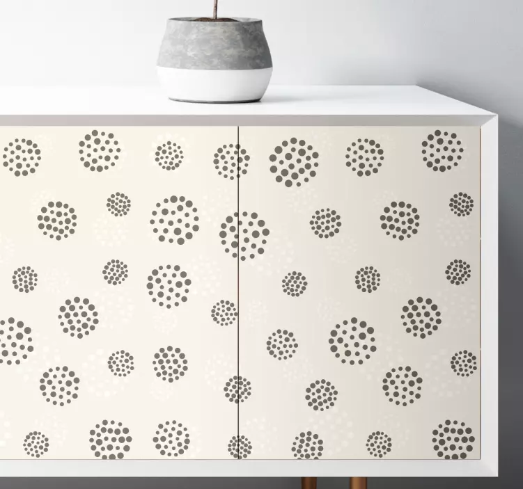 Furniture sticker polka dot pattern - TenStickers