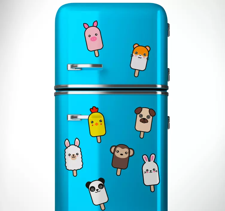 Popsicle Animal Home Wall Sticker - TenStickers