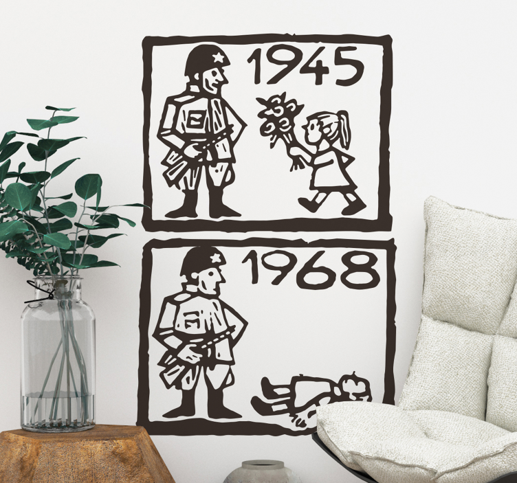 Prague spring wall sticker - TenStickers