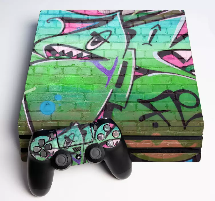 Ps4 skin in bright animal designs - TenStickers