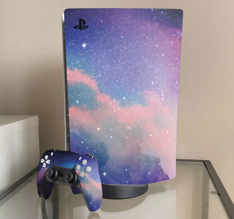 Purple dark sky  PS5 sticker - TenStickers