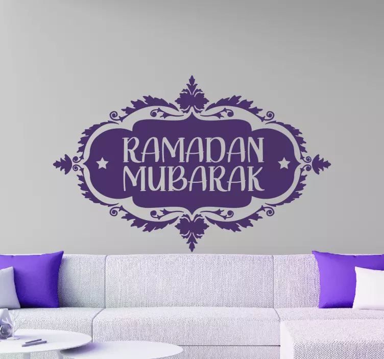 Ramadan Mubarak Location sticker - TenStickers