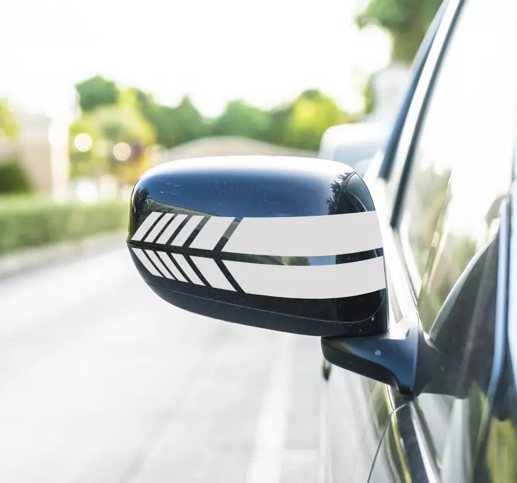 Rear view Car vinyl Sticker - TenStickers