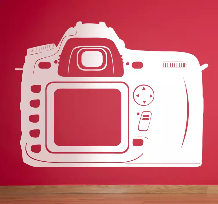 Rear view digital camera sticker - TenStickers