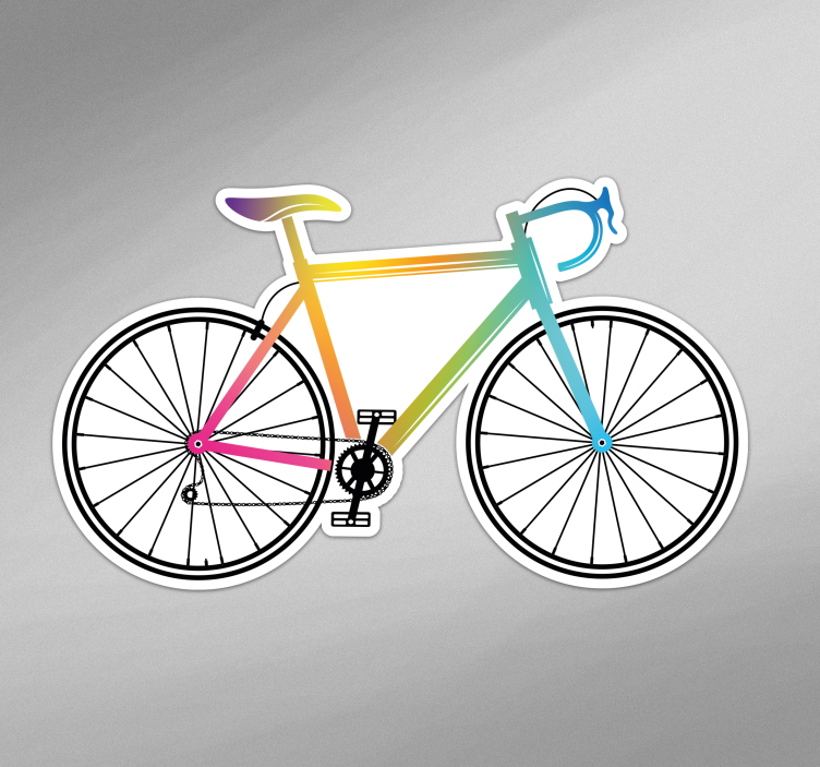 Road bike icon cycling sticker - TenStickers