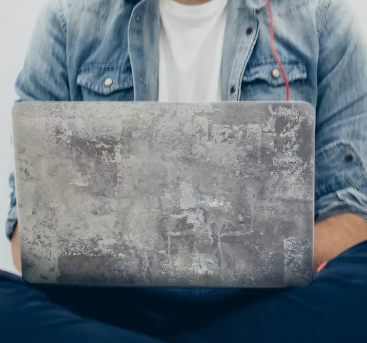 Rustic stone imitation laptop sticker - TenStickers