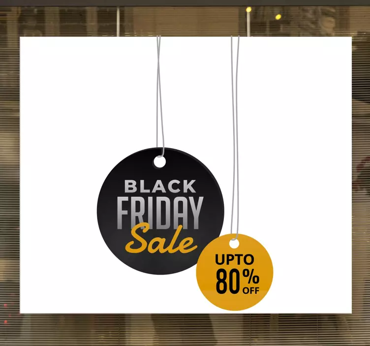 Sale Offer Tag Black Friday sticker - TenStickers