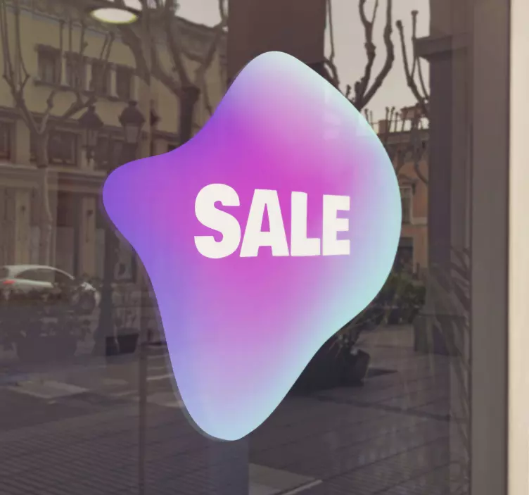 Sale stickers gradient fluid  sale stickers - TenStickers