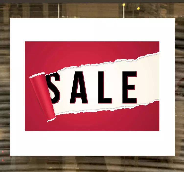 Sales peeling banner window sticker - TenStickers
