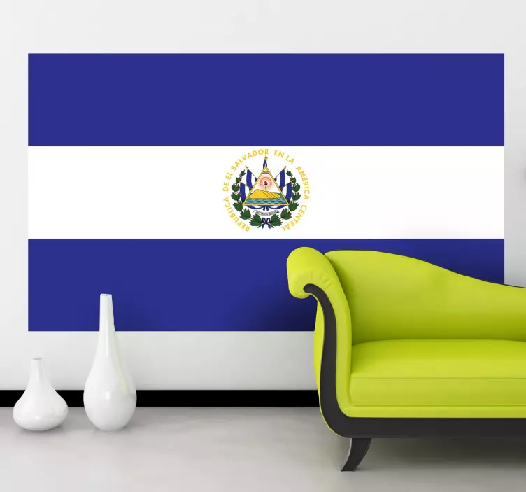 Salvador Flag Sticker - TenStickers