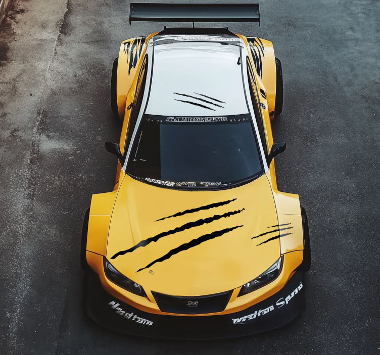 Scratches set car sticker - TenStickers