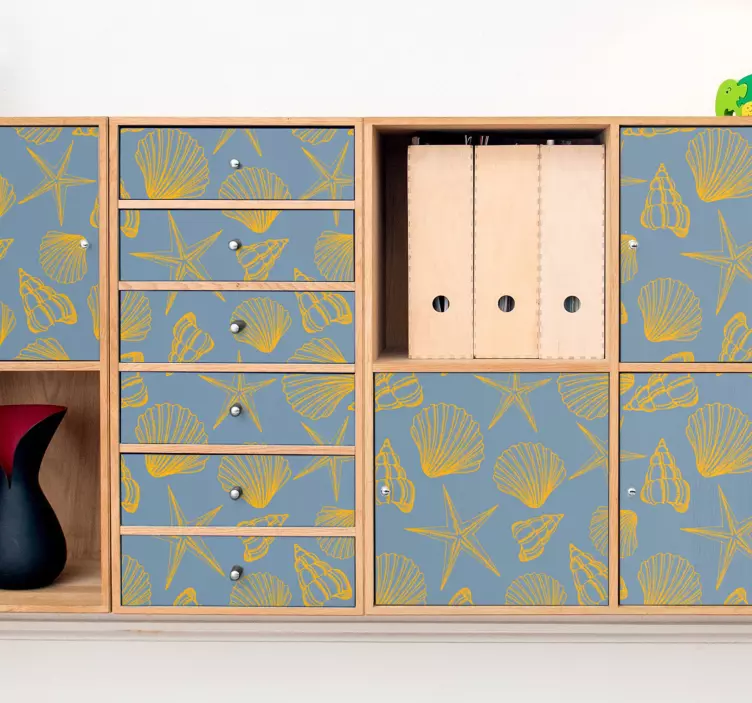 Seashells and Stars nature wall sticker - TenStickers