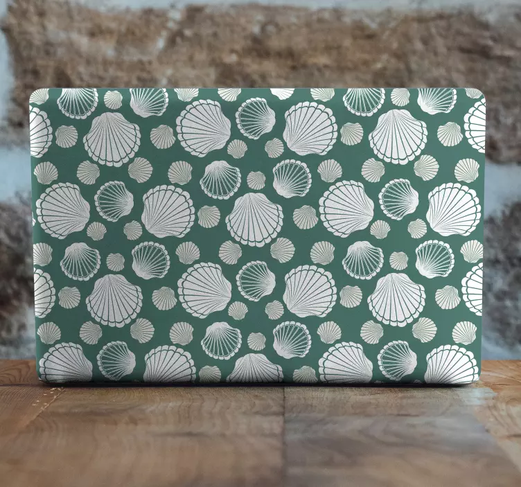Shell Pattern Cover laptop skin - TenStickers