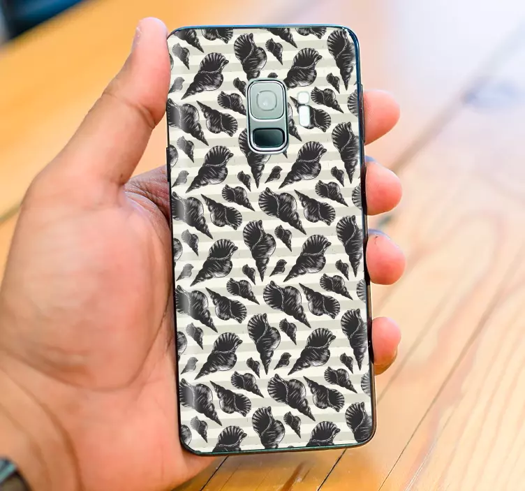 SHELL PATTERN Samsung stickers - TenStickers