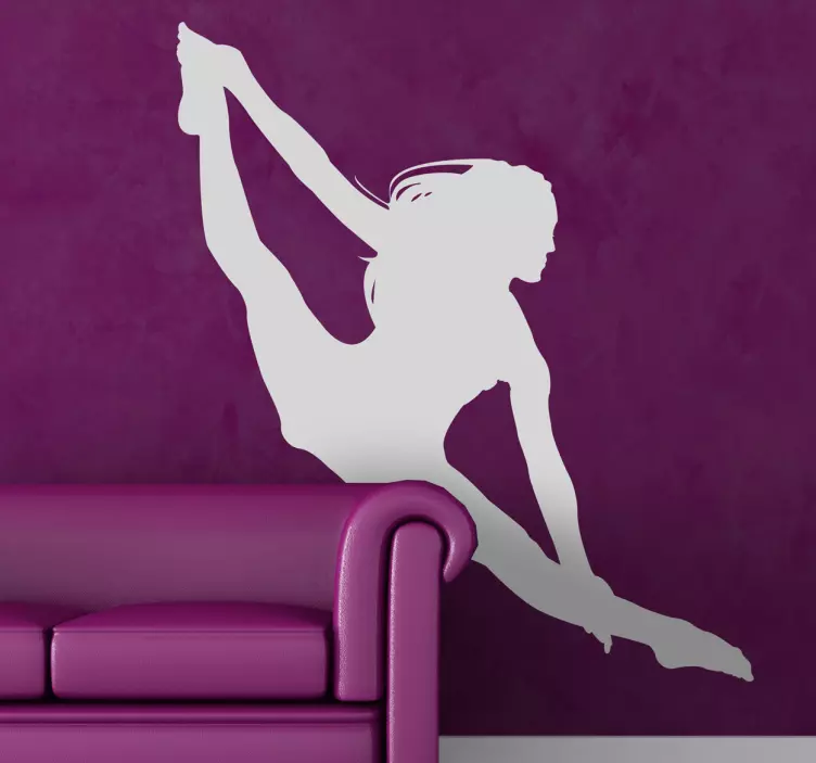 Silhouette Acrobat Wall Sticker - TenStickers