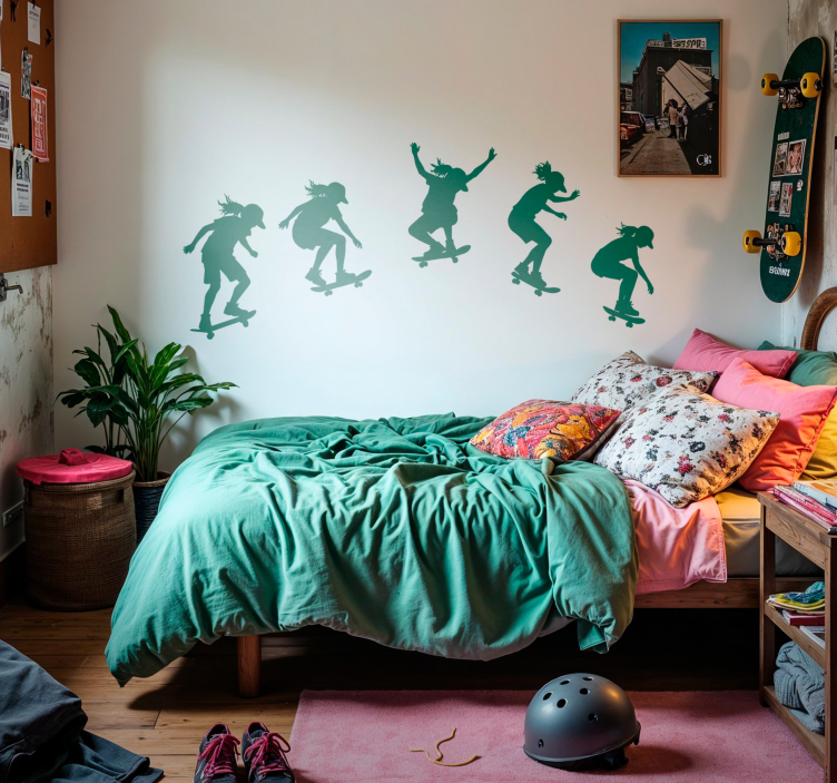 Skate sequence wall sticker - TenStickers