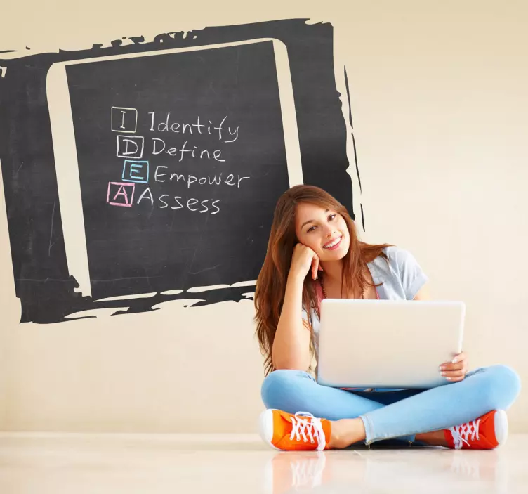 Slate Slide Blackboard Sticker - TenStickers