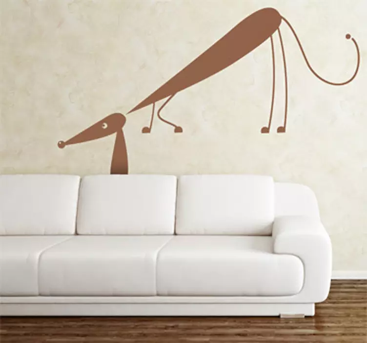 Sly Dog Wall Sticker - TenStickers