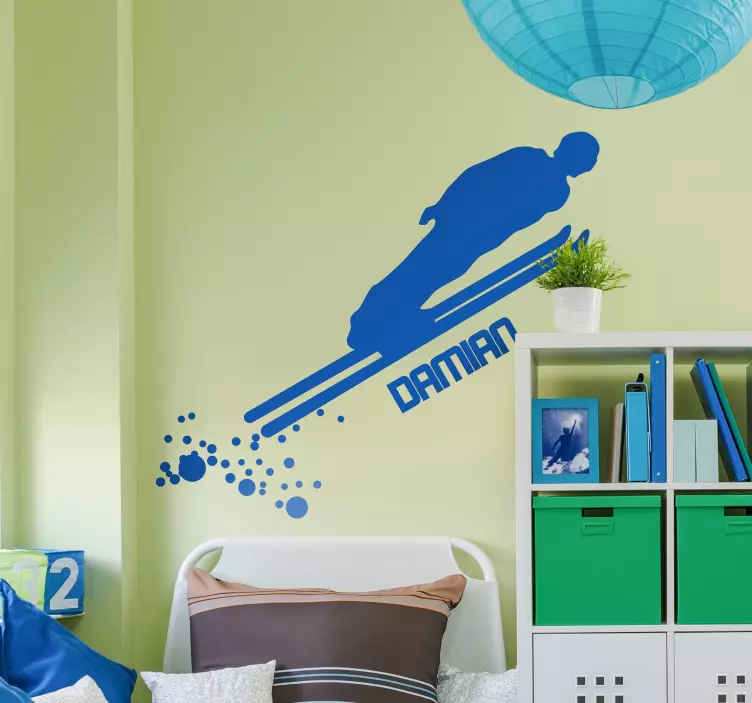 Snowboard Customisable Sticker - TenStickers