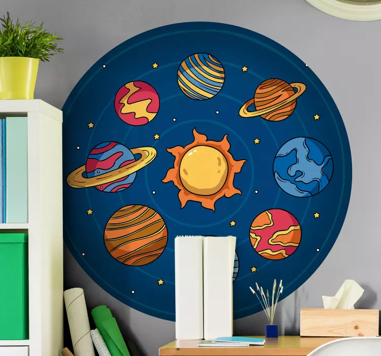 Solar System Elements space sticker - TenStickers