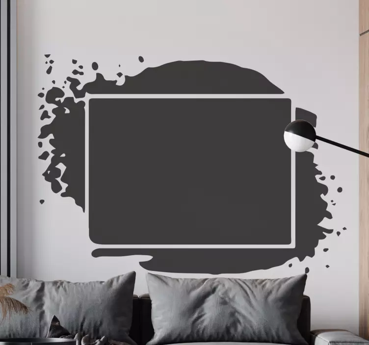Splash black frames picture frame sticker - TenStickers