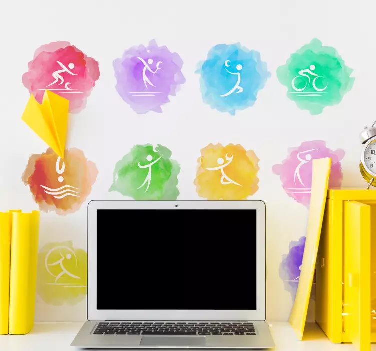 Sport splash Olympic sports sticker - TenStickers