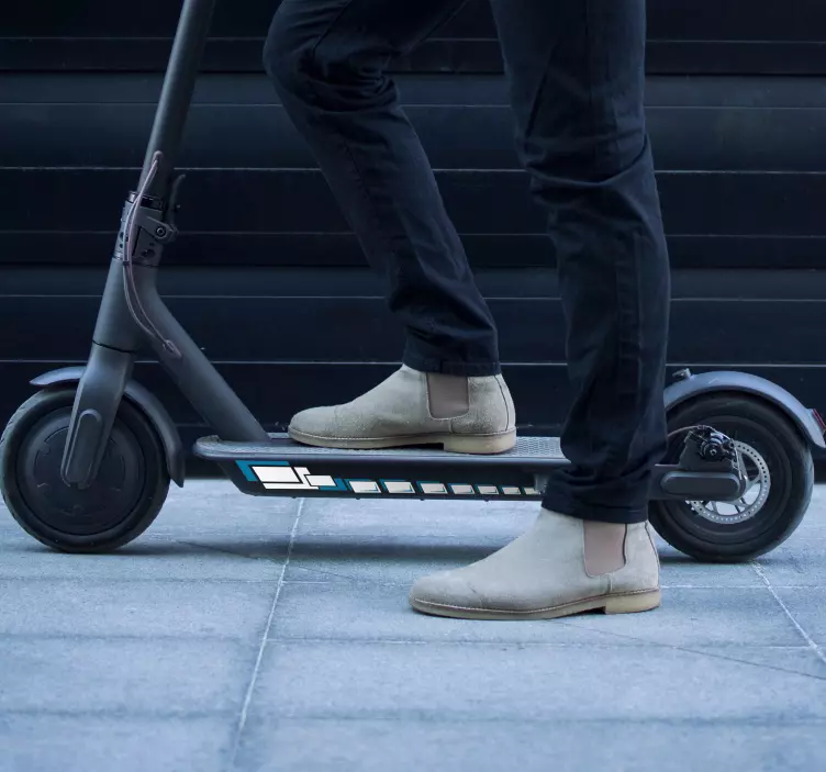 Square Skateboard scooter sticker - TenStickers