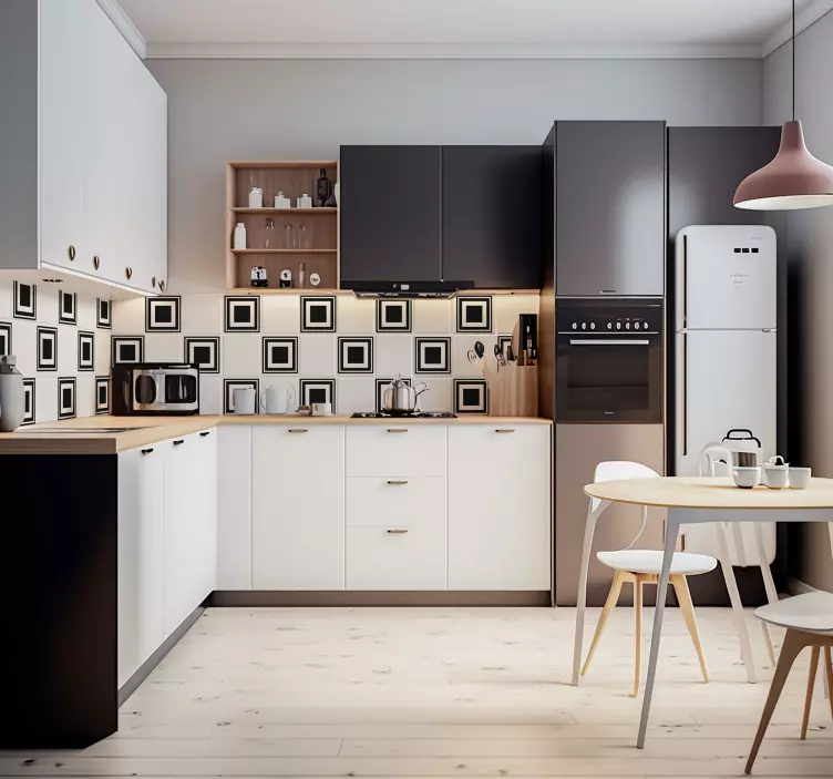 Square tile vinyl wall sticker - TenStickers